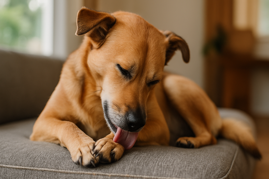 pourquoi mon chien se lèche les pattes