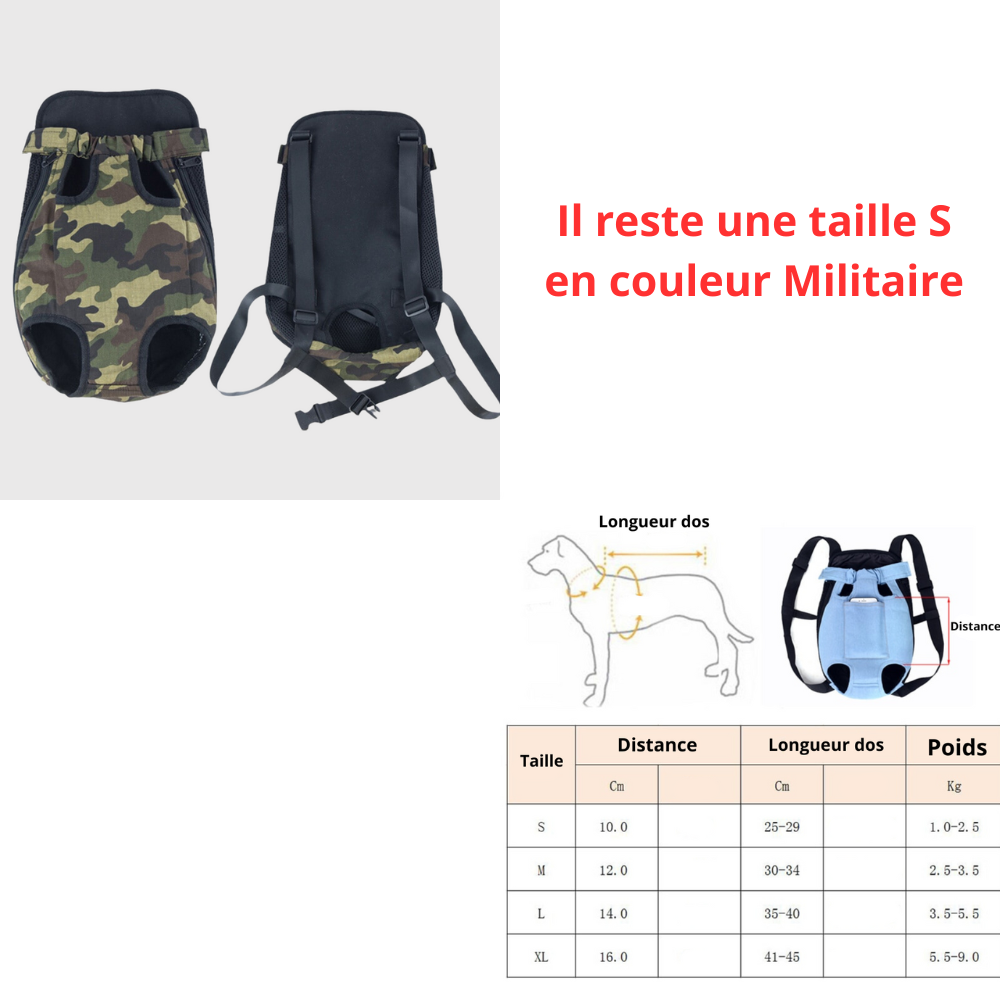 sac ventrale pour chien destockage