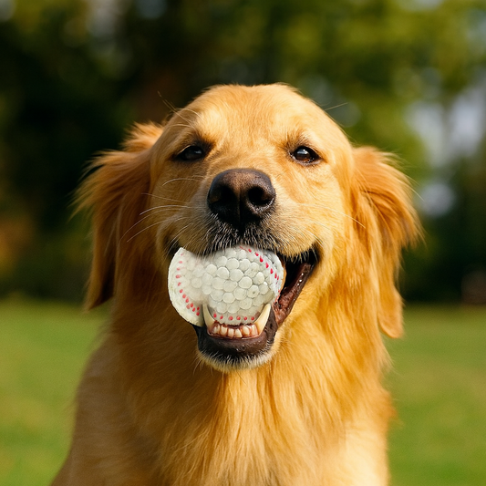 Balle rebondissante de baseball pour chien
