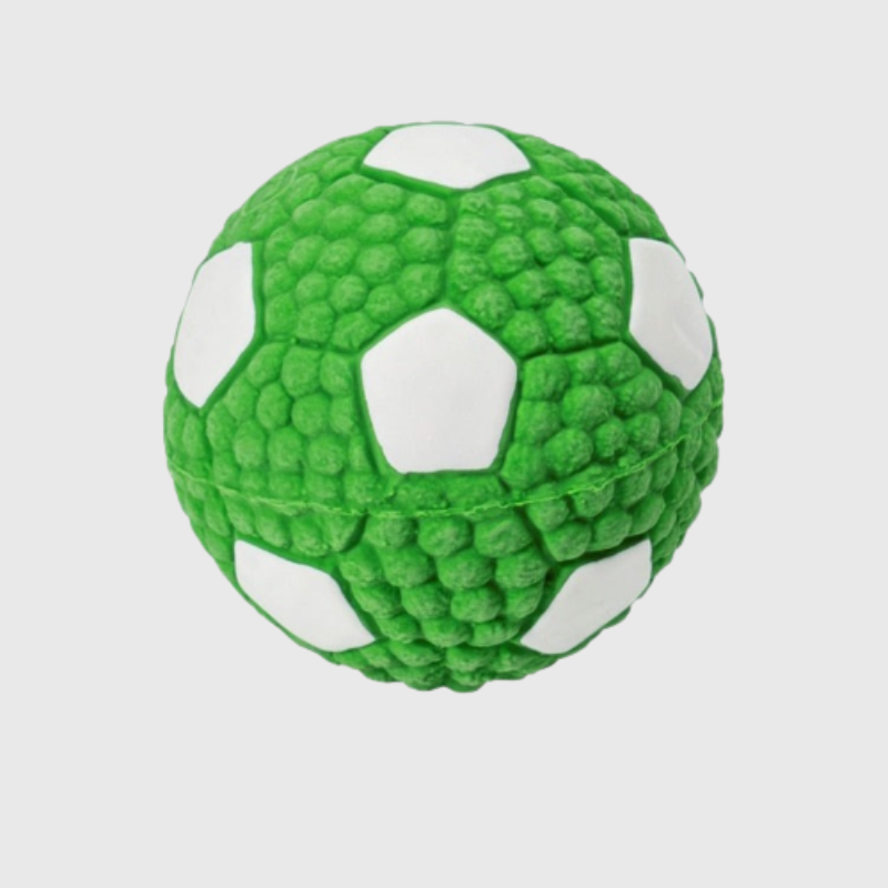 Balle rebondissante verte pour chien couleur verte