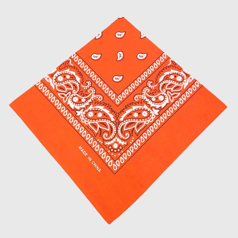 Bandana chien personnalise orange