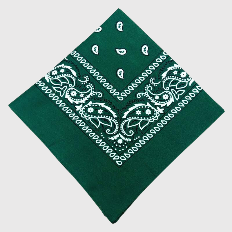 Bandana chien personnalise vert fonce