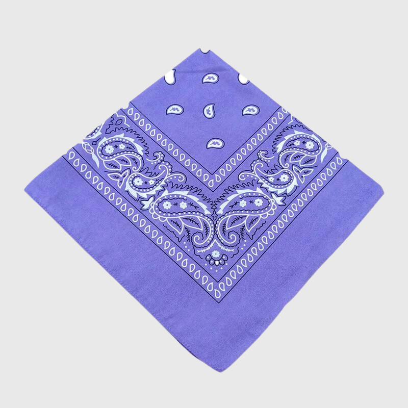 Bandana chien personnalise violet clair