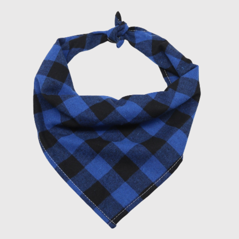 Bandana pour grand chien bleu noir