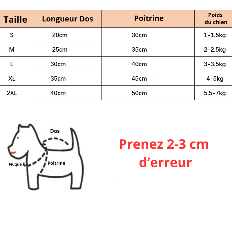 Bobby manteau pour chien taille