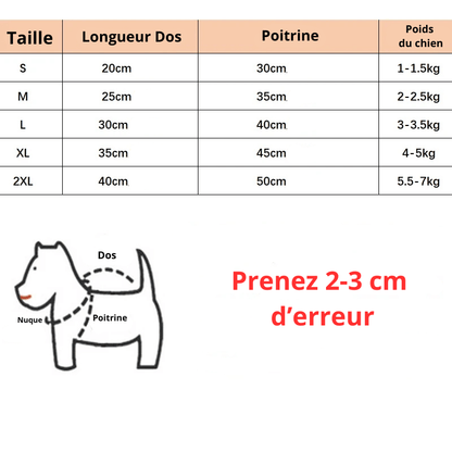 Bobby manteau pour chien taille