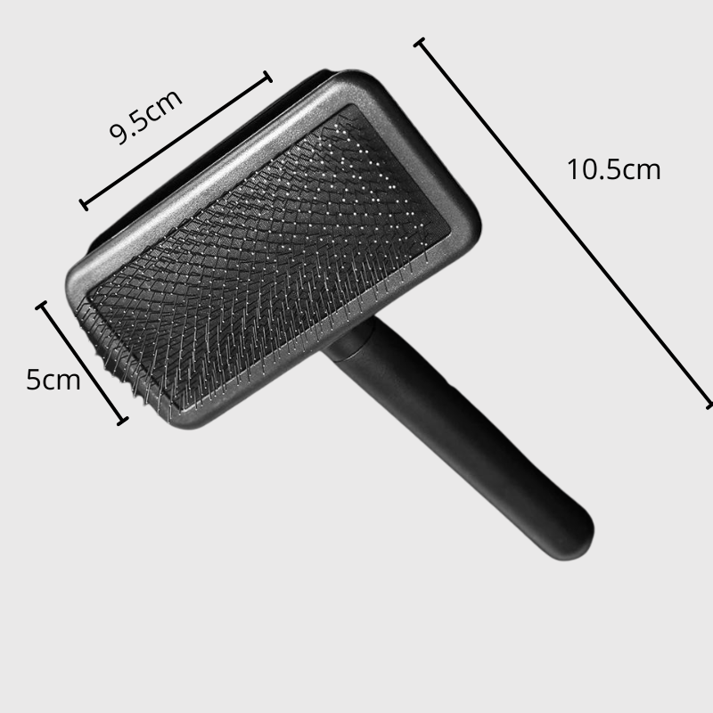 Brosse pour chien à poil court vert taille