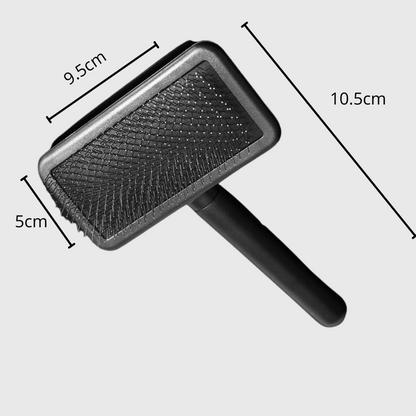 Brosse pour chien à poil court vert taille