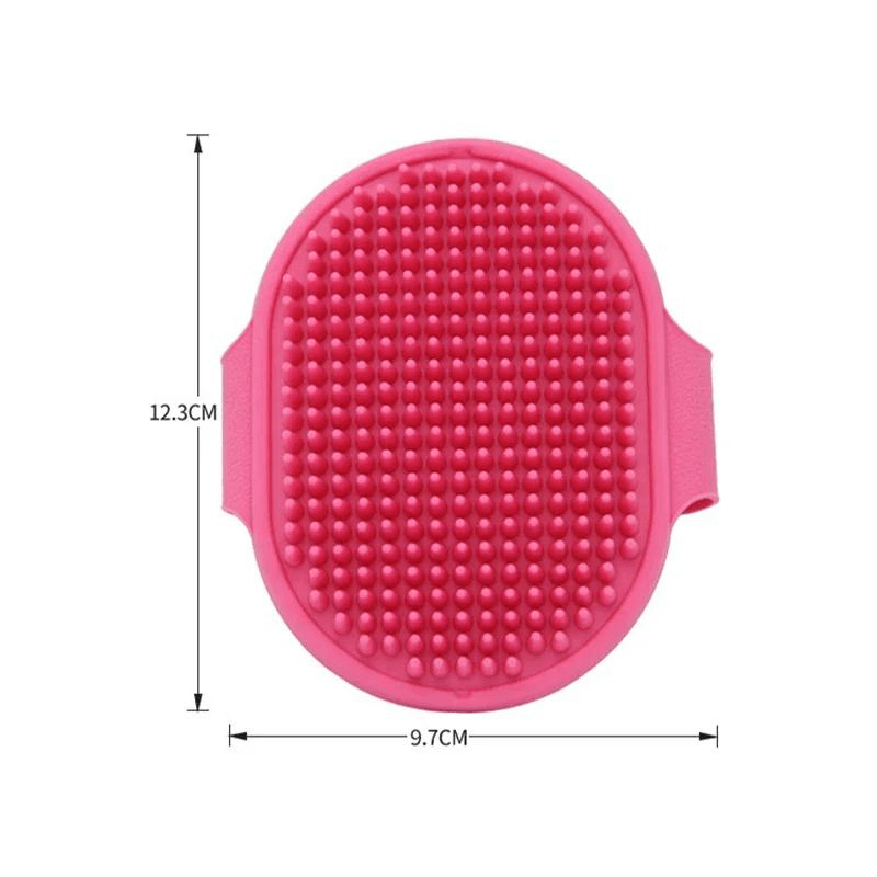 Brosse pour chien ronde rose taille