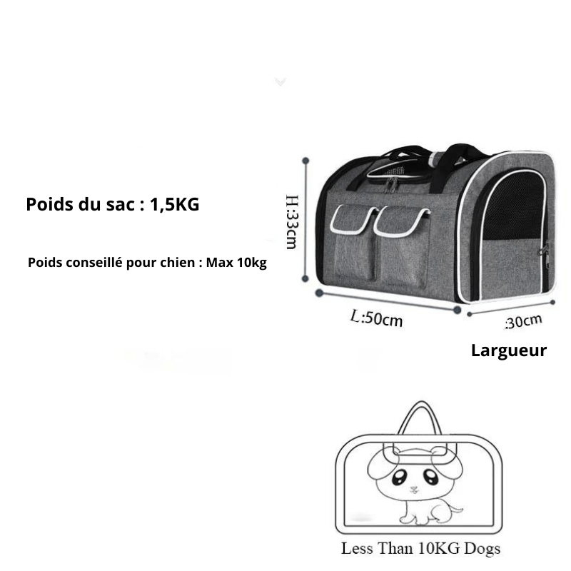 Caisse de transport chien pour voiture taille