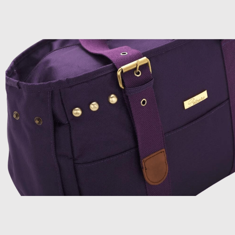 Caisse de transport pour chien violet sac