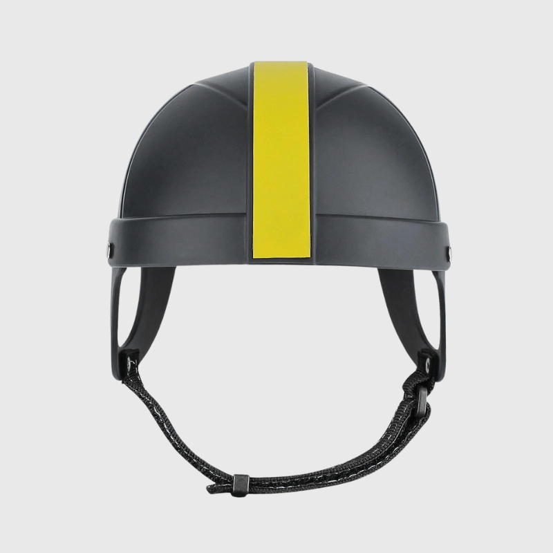 Casque de moto pour petit chien noir