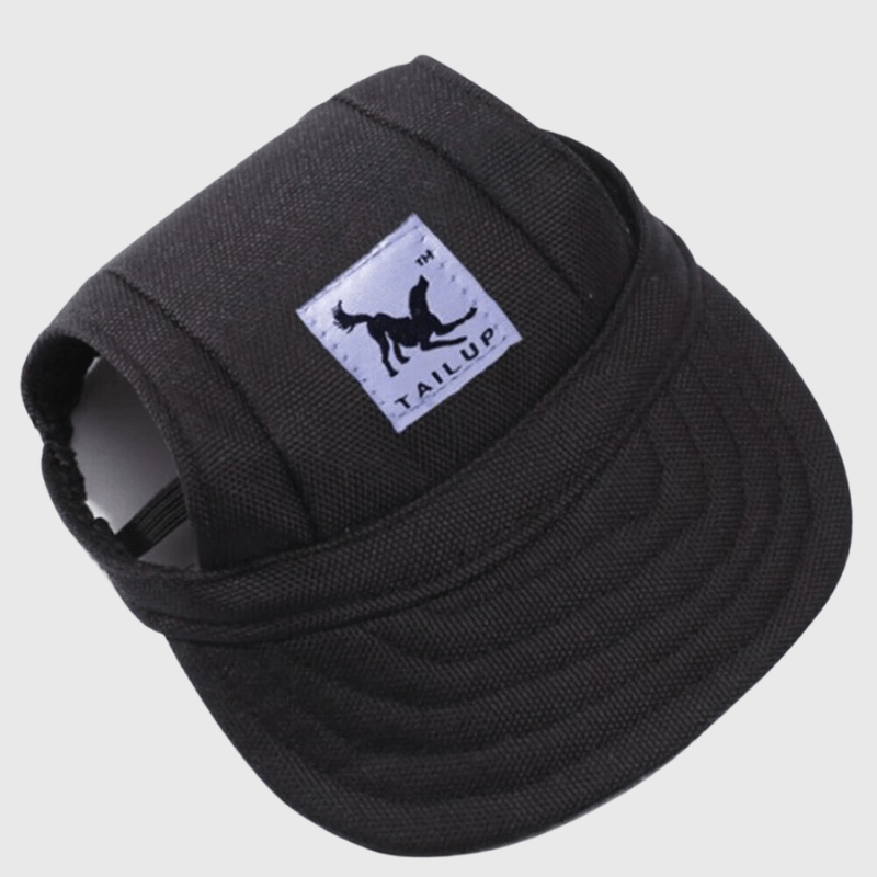 Casquette pour chien coloré noir