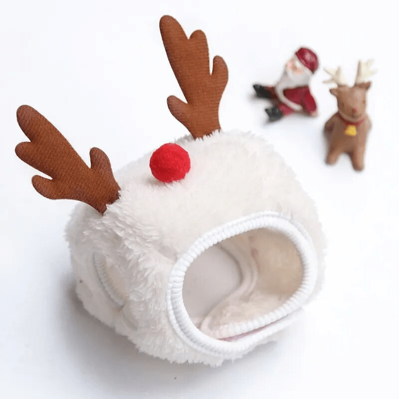 Casquette pour petit chien fête de fin d'année chapeau blanc