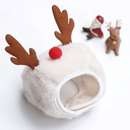 Casquette pour petit chien fête de fin d'année chapeau blanc