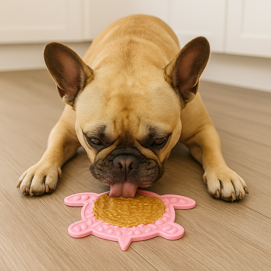 Skilpaddeformet hundeslikkematte