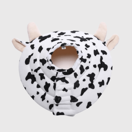 Collerette pour chien en forme de vache modele
