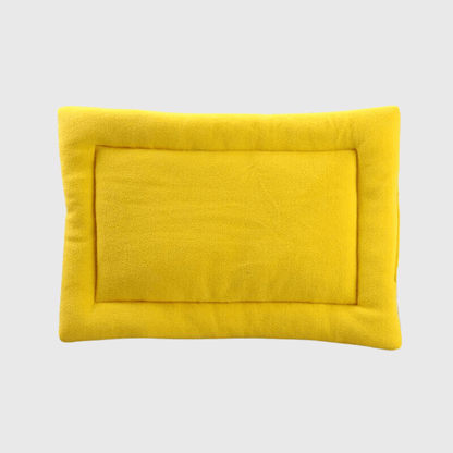 Coussin chaud pour chien jaune