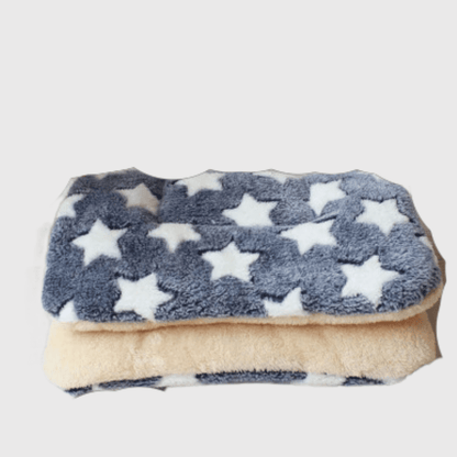 Coussin chien pour canape doux gris avec etoile