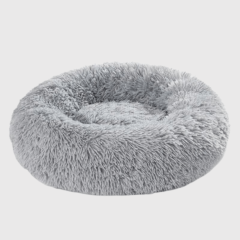 Coussin pour grand chien gris