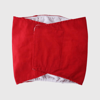 Culotte pour chien règle style 2 rouge