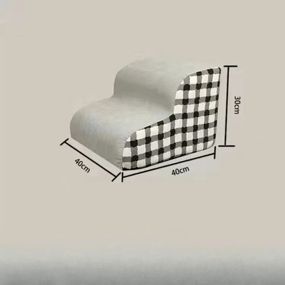 Escalier pour chien fatigue gris