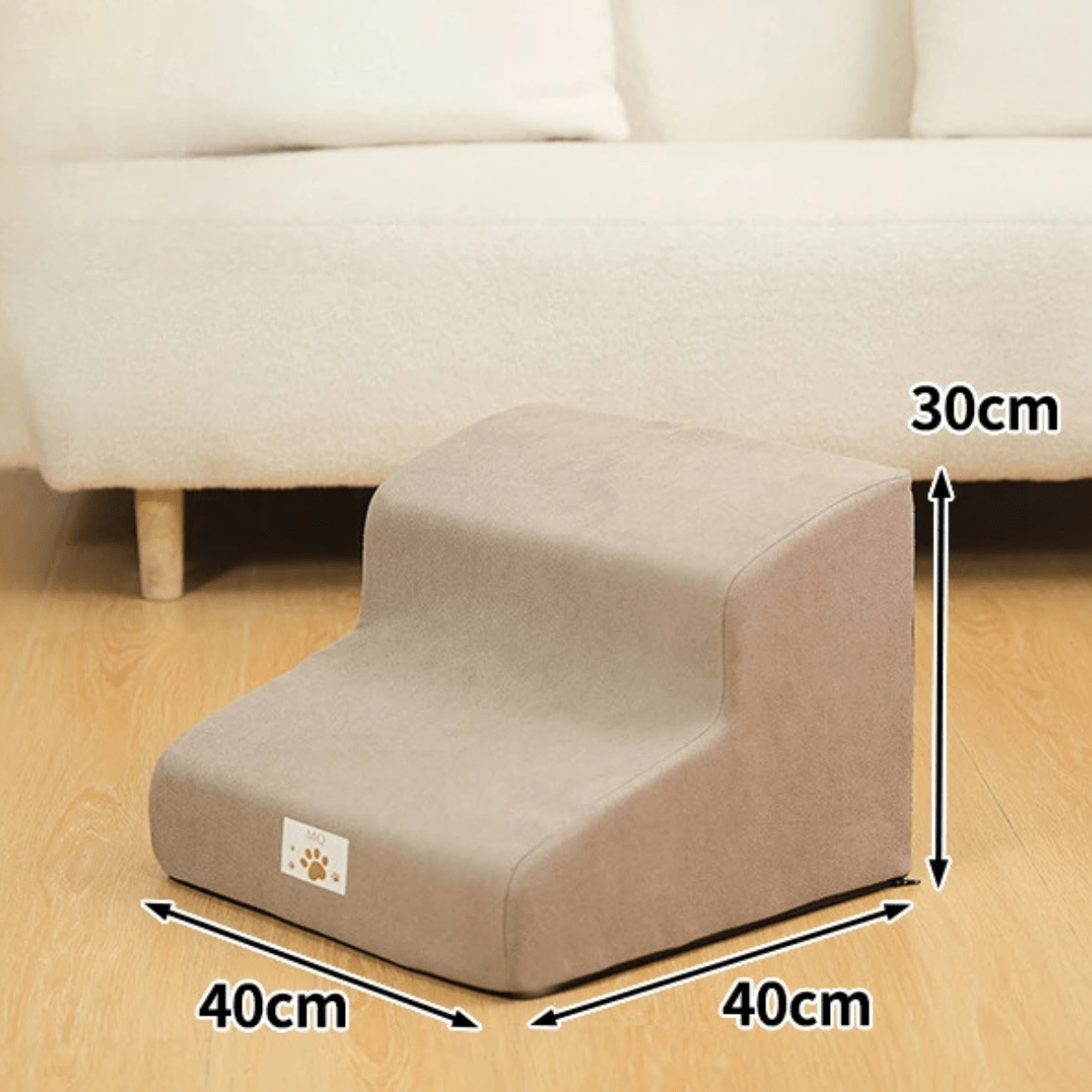 Escalier pour petit chien 2 marches marron
