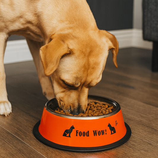 Gamelle chien inox Rouge labrador