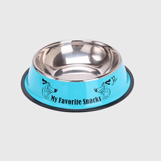 Gamelle chien inox Bleu