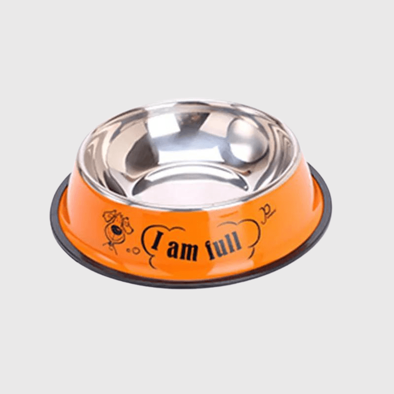 Gamelle chien inox Orange