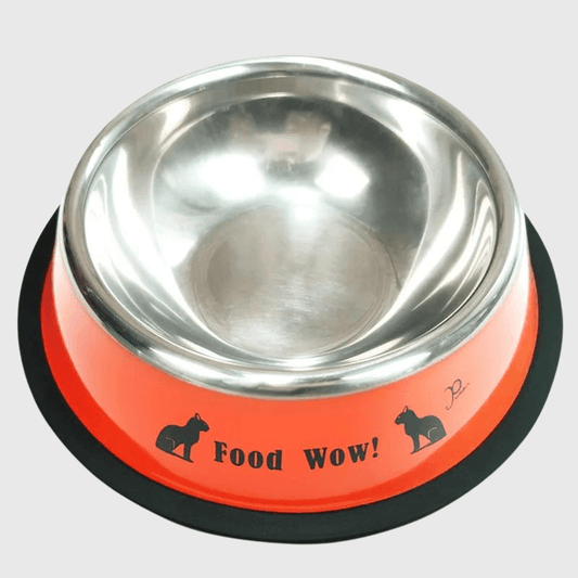 Gamelle chien inox Rouge