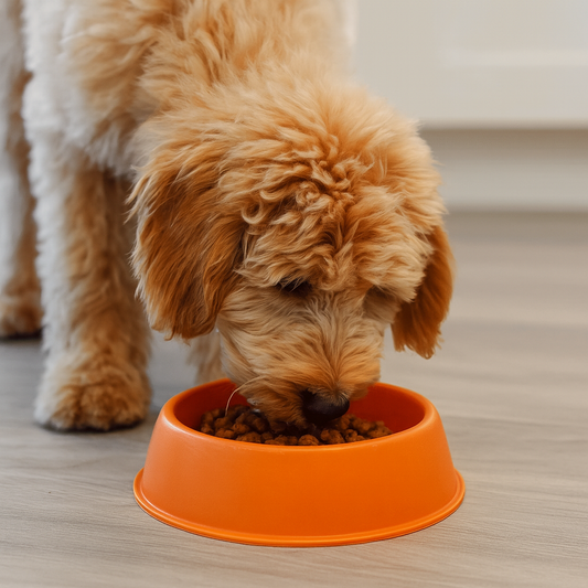 Gamelle chien plastique Orange caniche