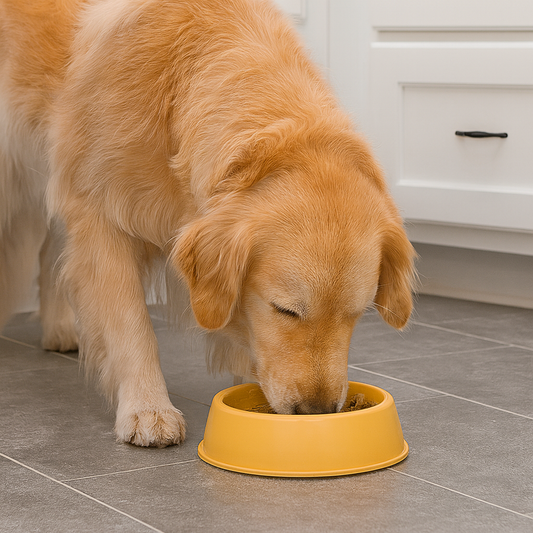 Gamelle chien plastique jaune cuisine