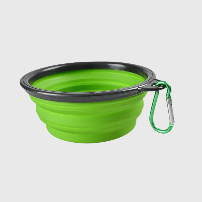 Gamelle chien pliable 350ml vert