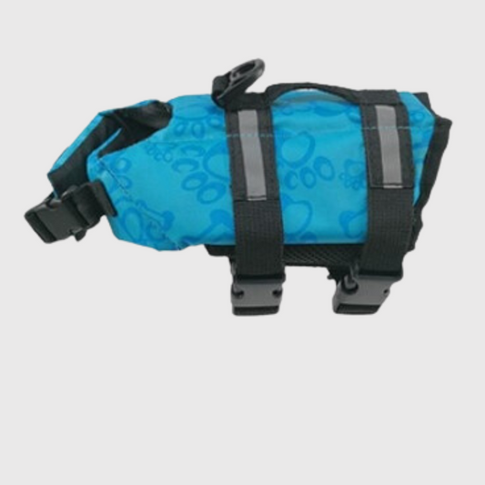 Gilet de flottaison pour chien bleu