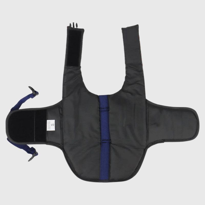 Gilet de sauvetage chien rayé Bleu verso