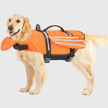 Gilet de sauvetage rigolo pour chien Orange canin