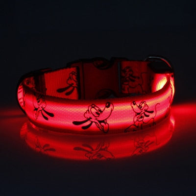 Collier pour chien de chasse fluo rouge