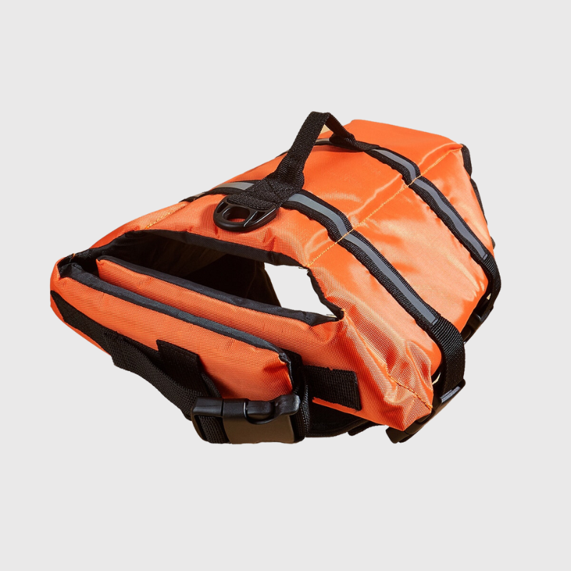Harnais gilet de sauvetage pour chien modele orange