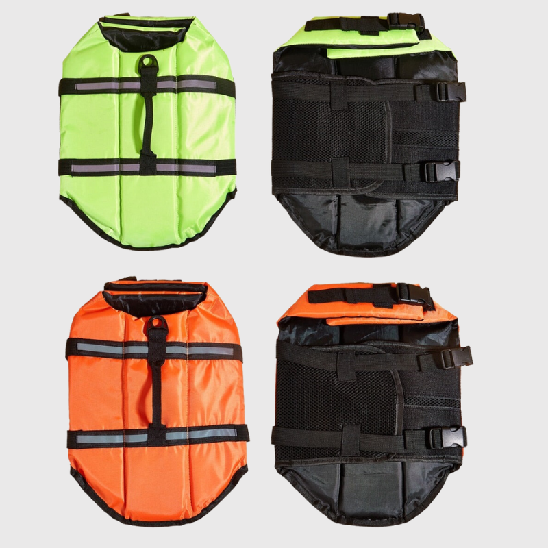 Harnais gilet de sauvetage pour chien dessus dessous