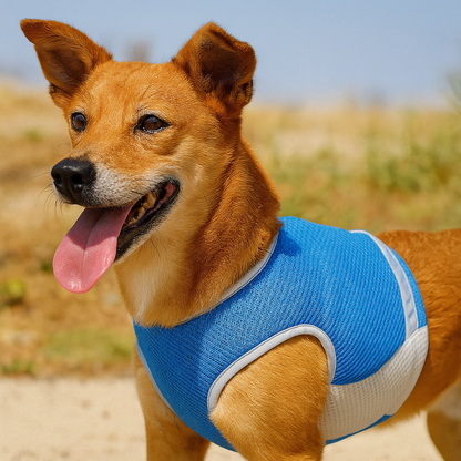 Harnais rafraichissant pour chien shiba