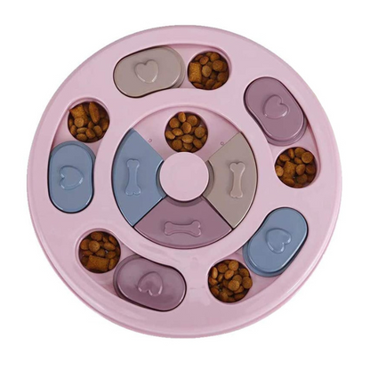 Jeu de réflexion pour chien rose