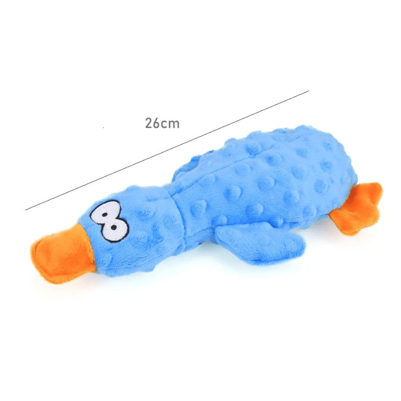 Jouet canard pour chien taille bleu