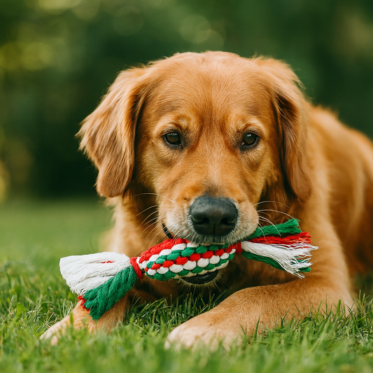 Jouet en corde gros bonbon pour chien