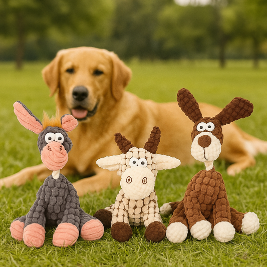 Jouet en peluche pour chien labrador