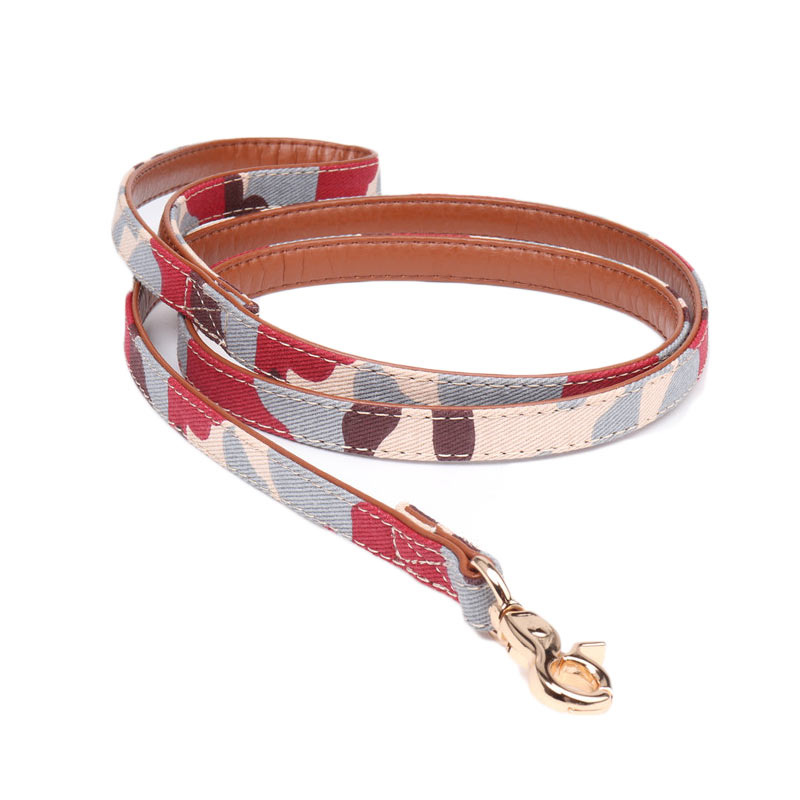 Laisse militaire pour chien rouge