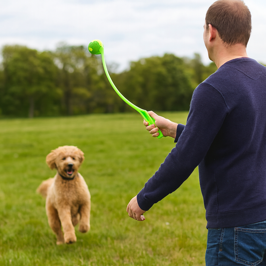 Lanceur de balle pour chien vert chiot