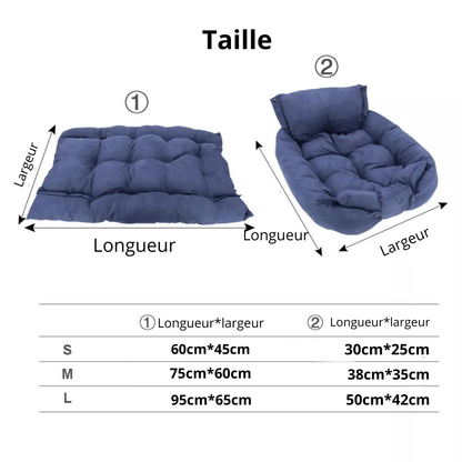 Lit anti-stress pour chien guide des tailles