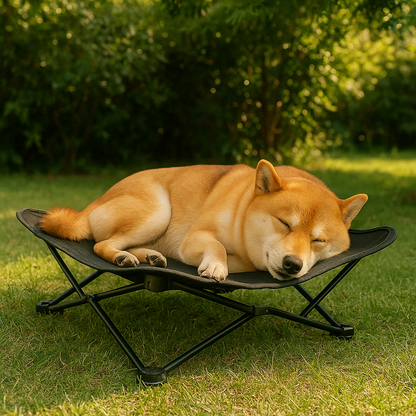Lit de camp relax pour chien shiba inu