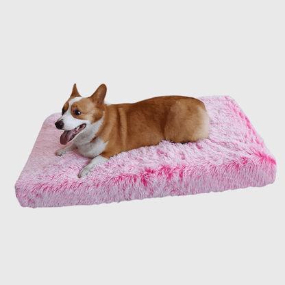 Lit pour grand chien rose